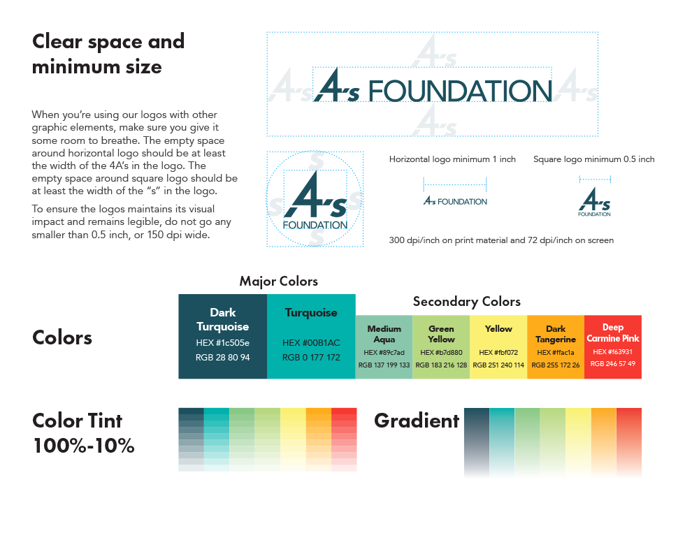 4A's Foundation Brand Guidelines