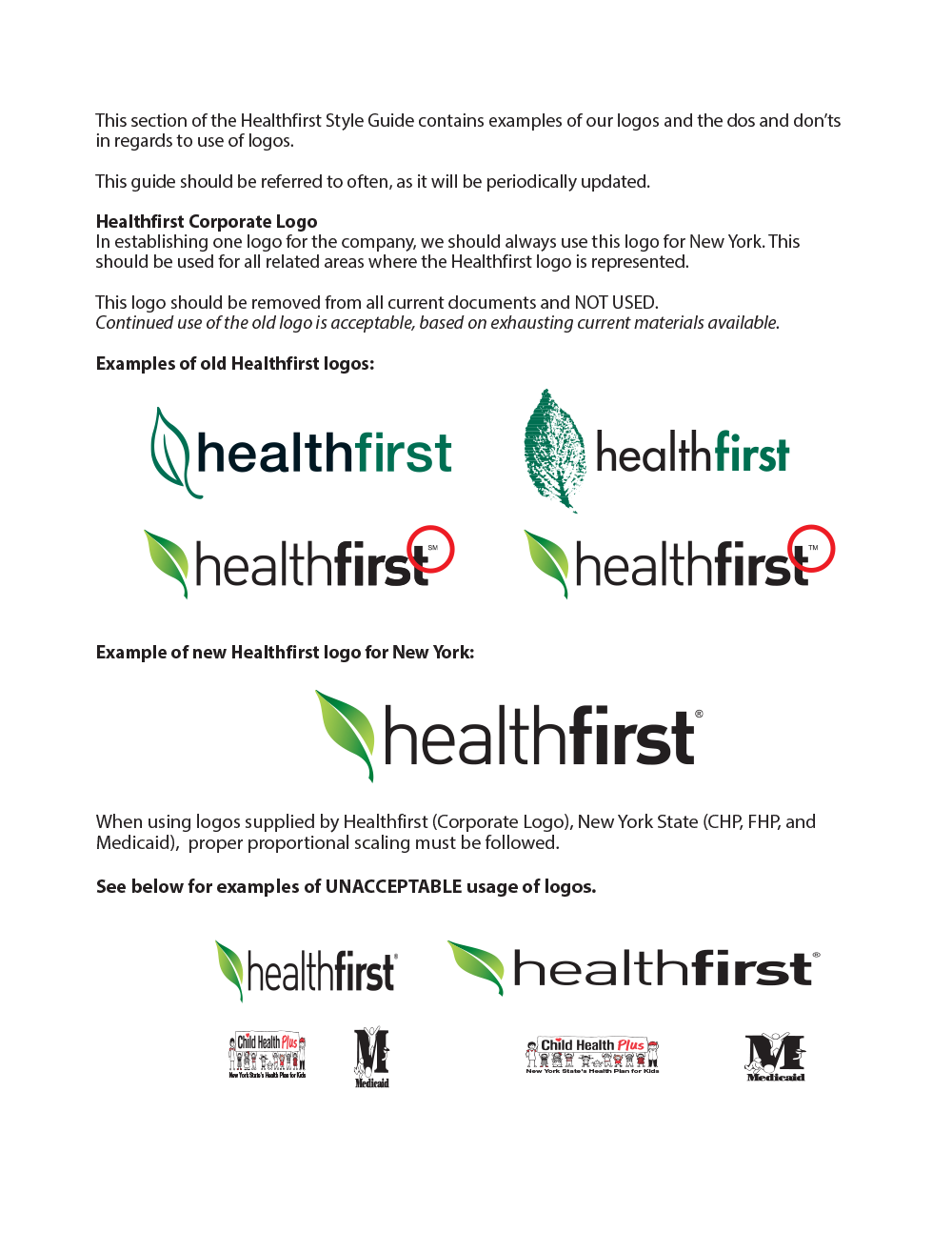 Healthfirst Branding