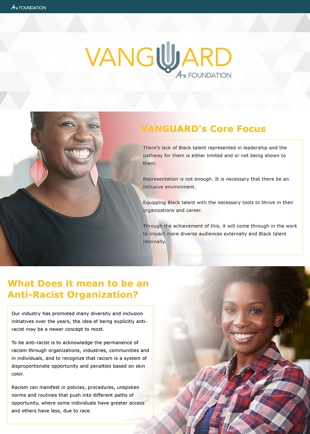 Vanguard Landing Page