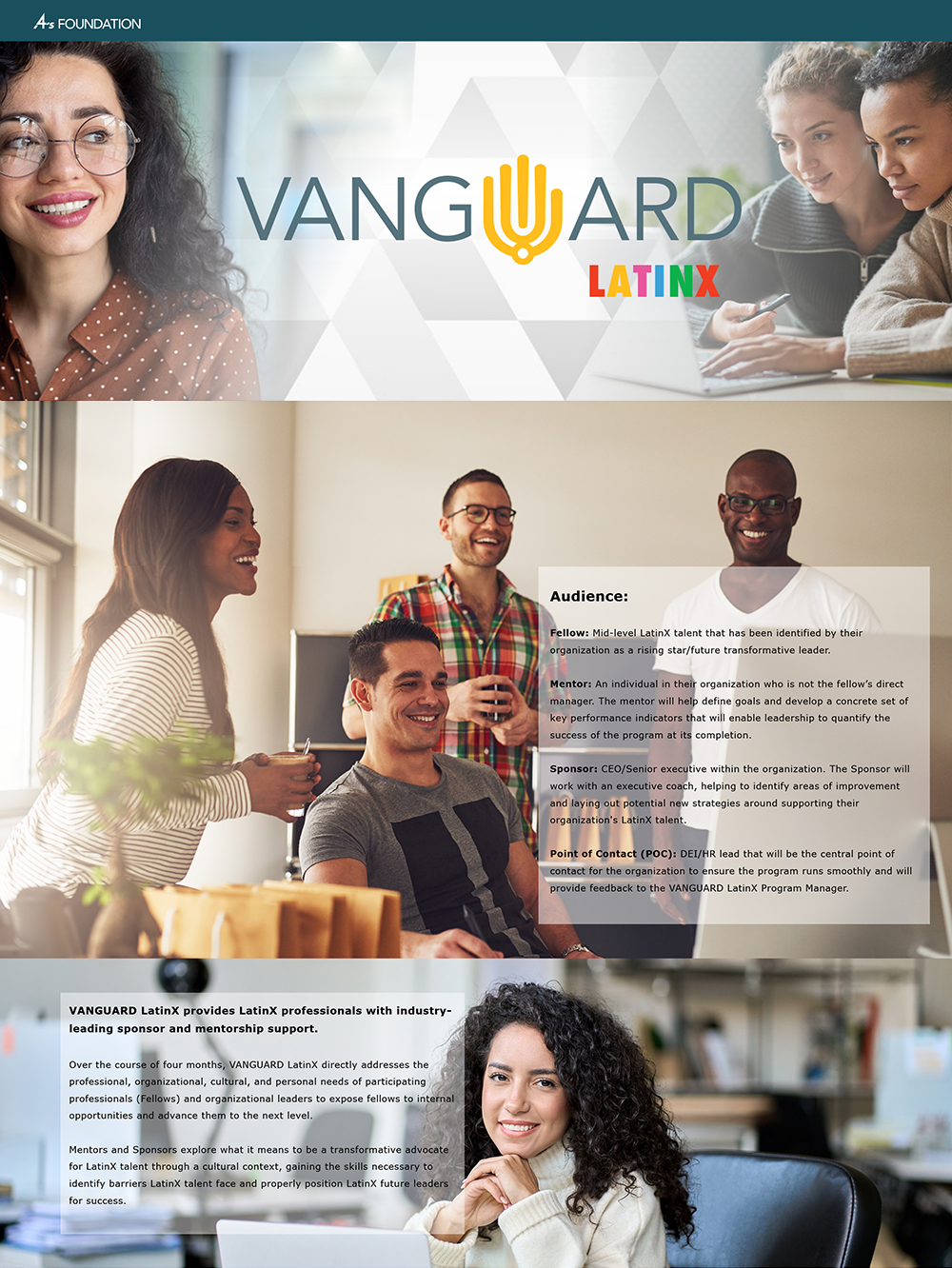 Vanguard LatinX Landing Page